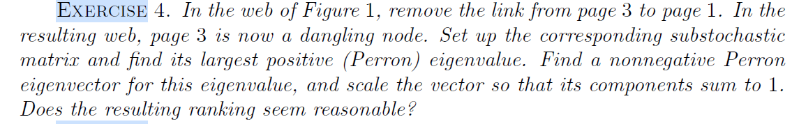 Solved EXERCISE 4. In the web of Figure 1, remove the link | Chegg.com