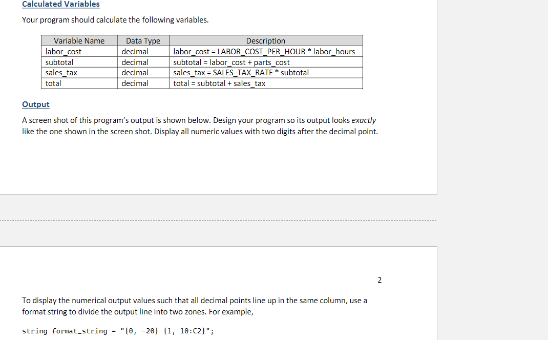 Solved Write a C\# program that calculates a customer's | Chegg.com