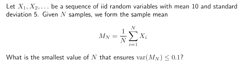 Solved Let x1,x2,dots be a sequence of iid random variables | Chegg.com