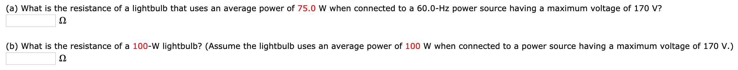 Solved: (a) What Is The Resistance Of A Lightbulb That Use... | Chegg.com