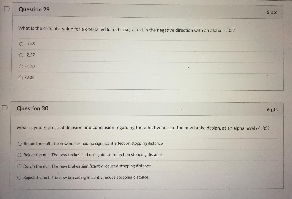 Solved what is the critical z value for a one tailed chegg