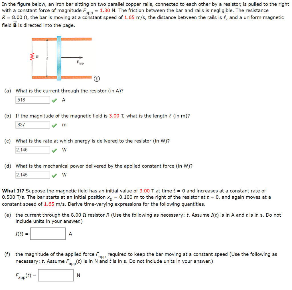 Solved In The Figure Below An Iron Bar Sitting On Two Pa Chegg Com