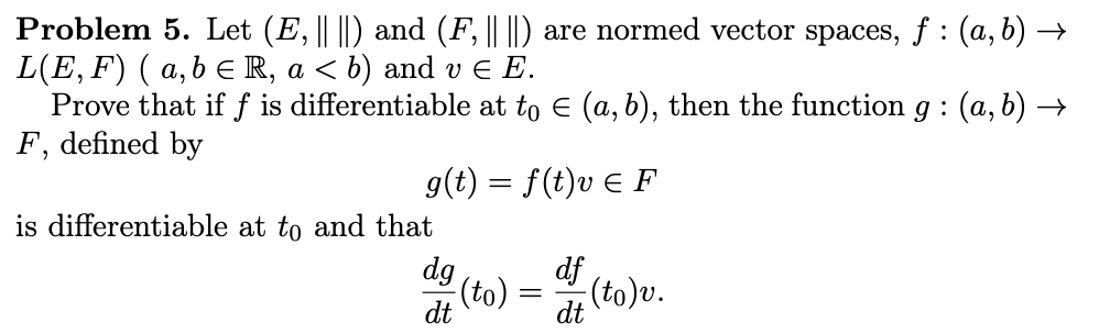 Solved Problem 5 Let E Ii And F Are Norme Chegg Com