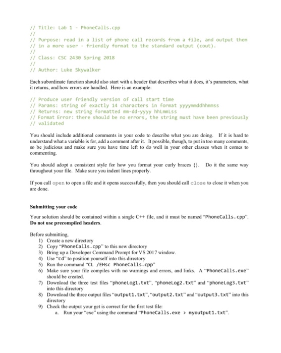 Solved Goal: Your assignment is to write a C++ program to | Chegg.com