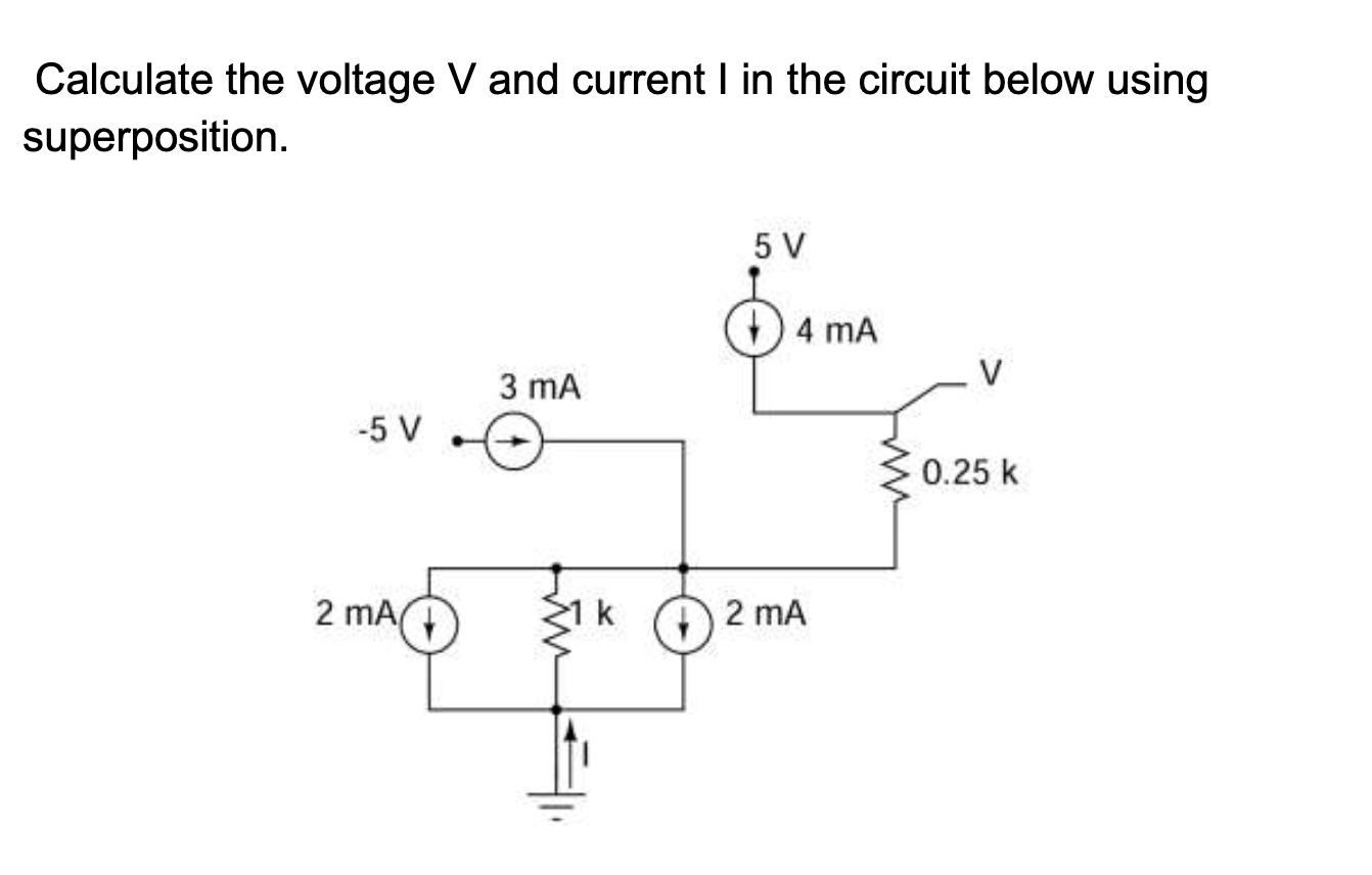 Solved Calculate the voltage V and current I in the circuit | Chegg.com