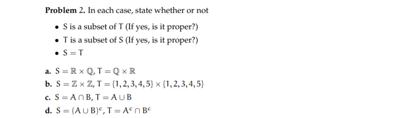 Solved Problem 2. In each case, state whether or not • S is | Chegg.com