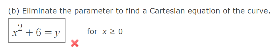 Solved Consider the parametric equations below. X = √t, y = | Chegg.com