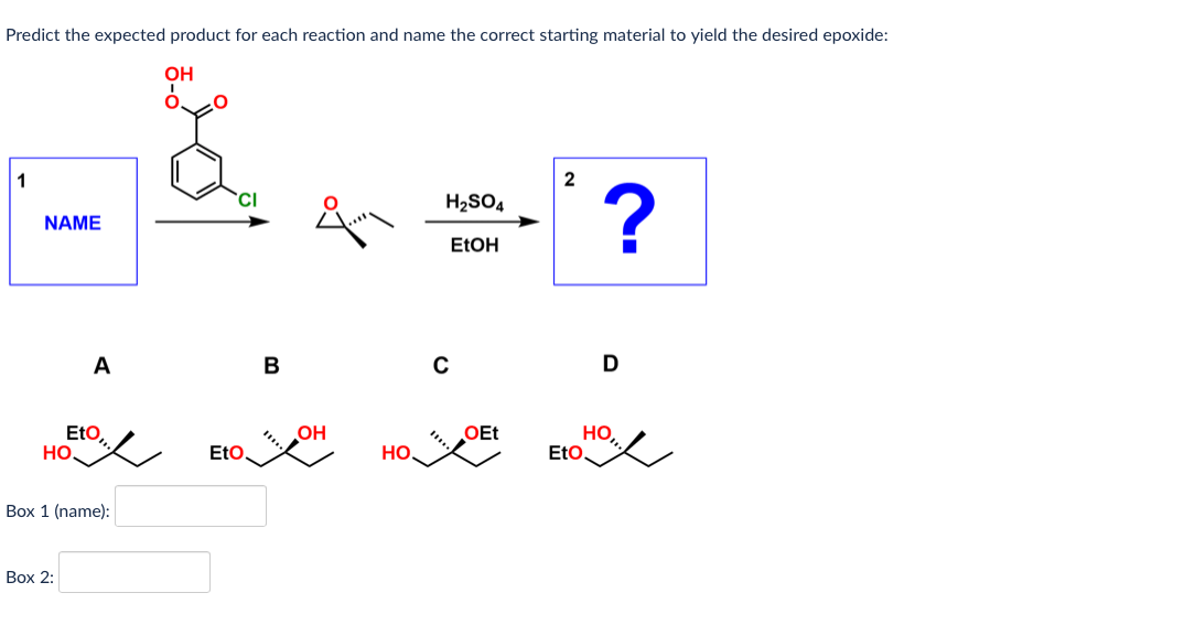Solved Predict the expected product for each reaction and | Chegg.com