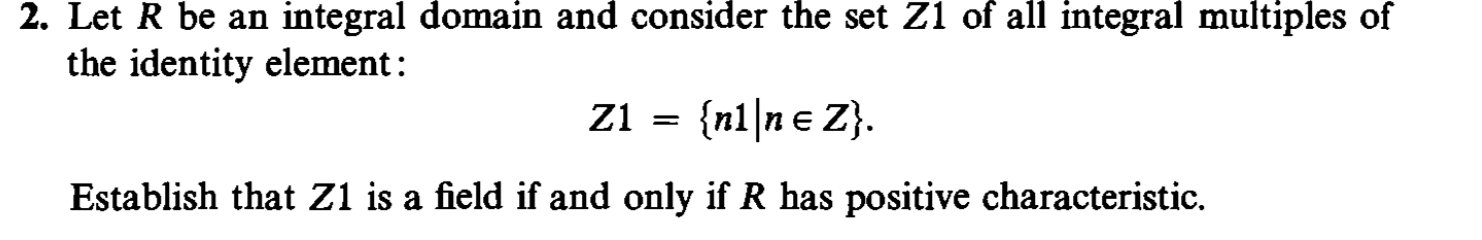 Solved 2. Let R be an integral domain and consider the set | Chegg.com