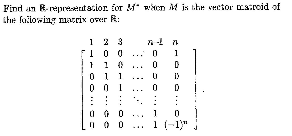 Solved I want an answer to this question from “Matroid | Chegg.com