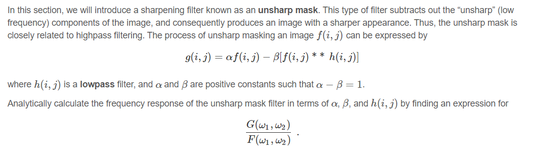 Solved In this section, we will introduce a sharpening | Chegg.com