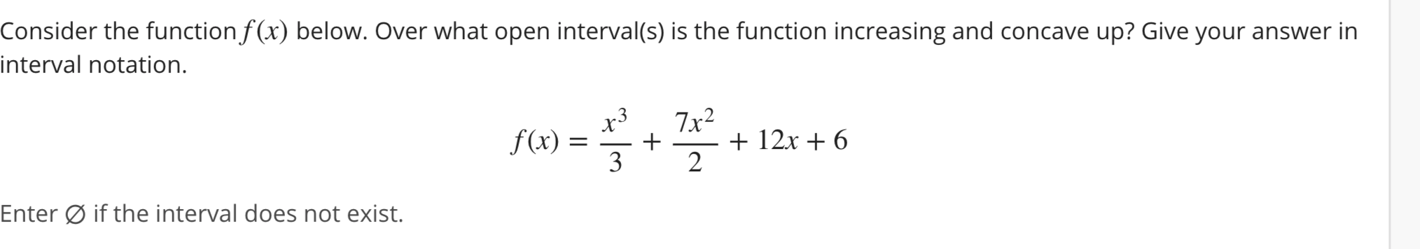 Solved Consider the function f(x) below. Over what open | Chegg.com