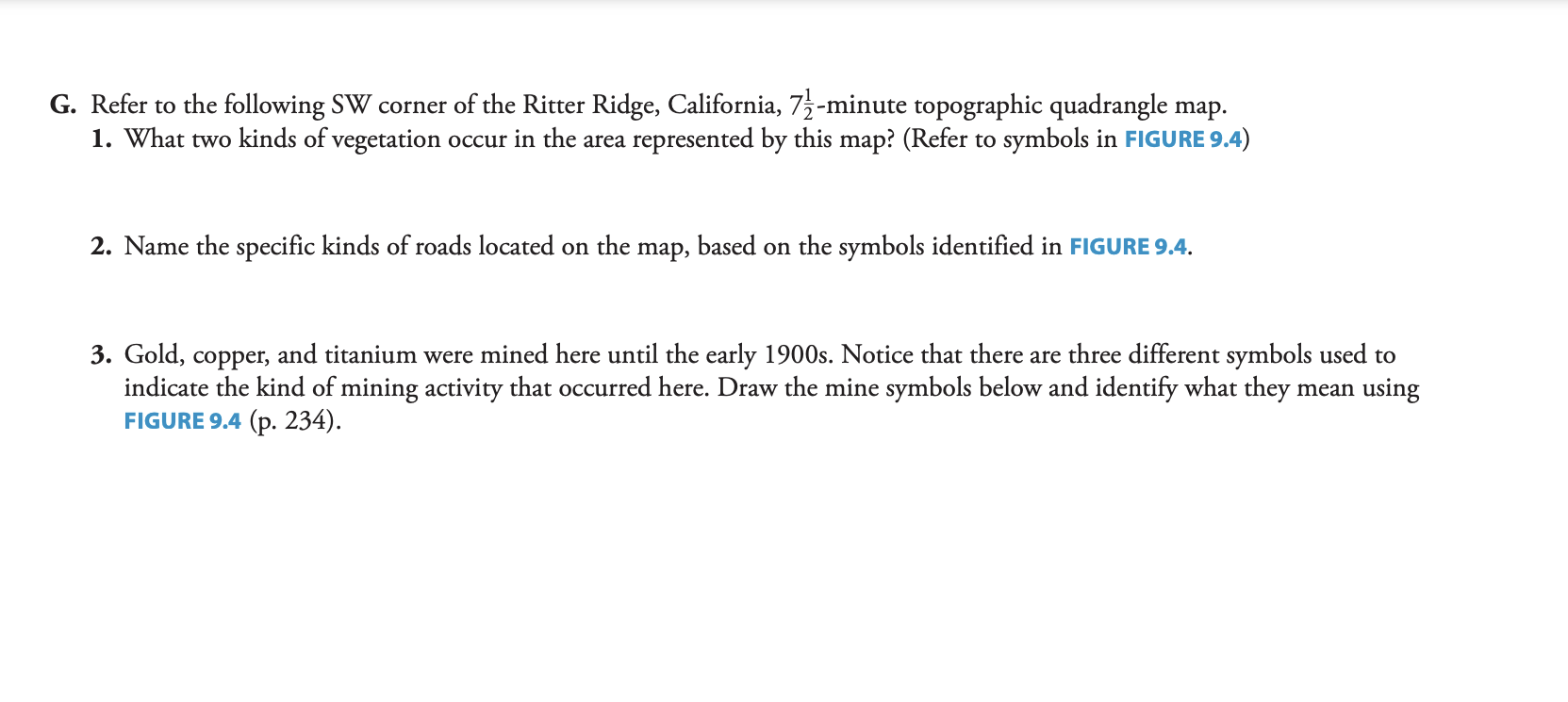 FIGURE 9.14 Contour lines for depressions. Contour | Chegg.com
