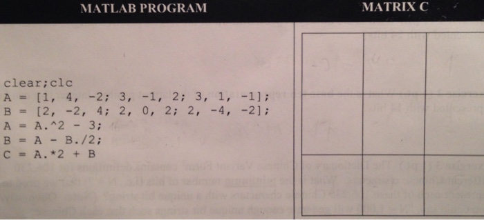 Solved Complete the 3x3 matrix template for matrix C with | Chegg.com