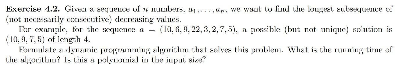 solved-exercise-4-2-given-a-sequence-of-n-numbers-a1-an-chegg