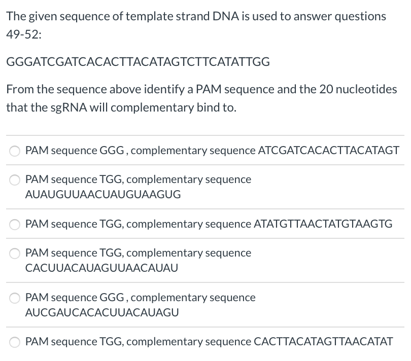 Solved The given sequence of template strand DNA is used to | Chegg.com