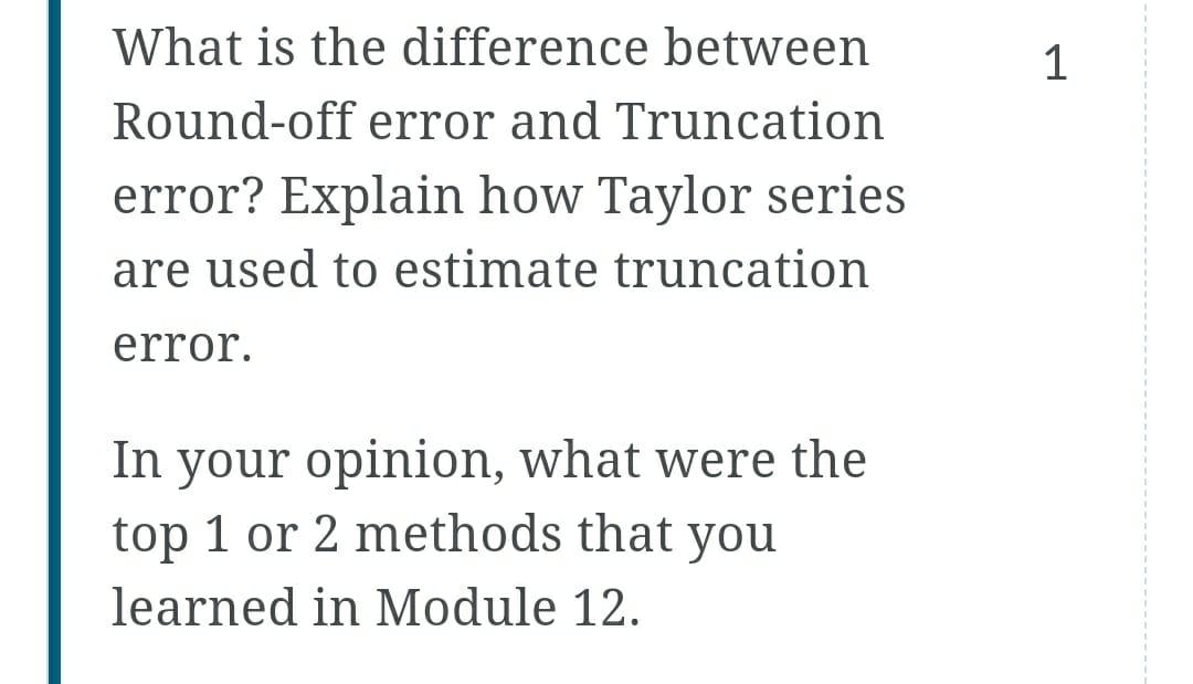 Two questions: 1: What's the real difference between error and