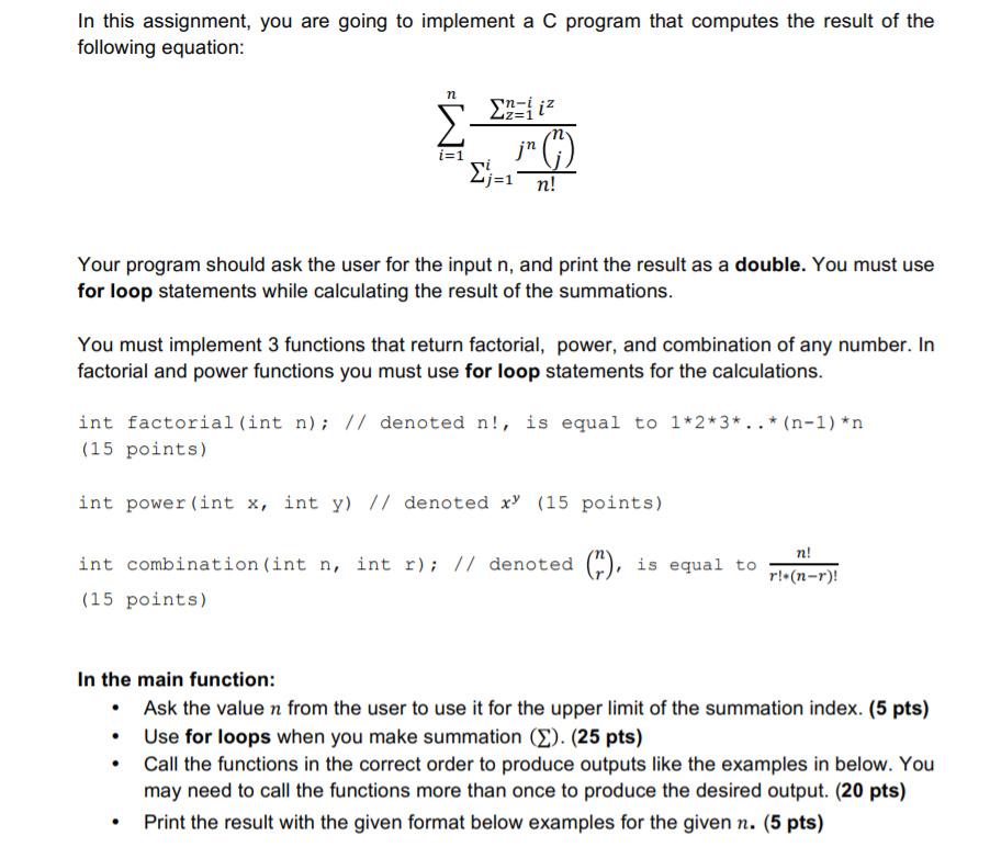 In this assignment, you are going to implement a C | Chegg.com