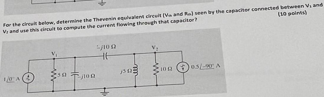 Solved For the circuit below, determine the Thevenin | Chegg.com