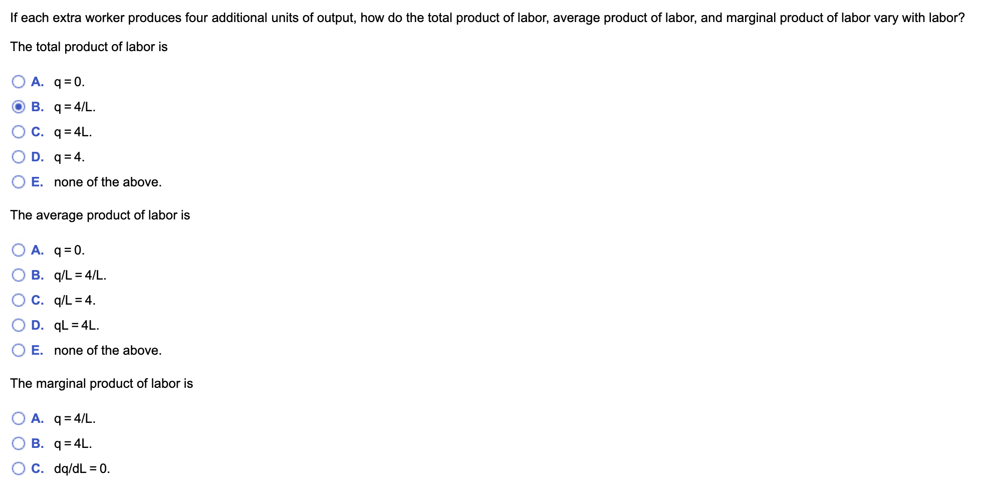 Solved If Each Extra Worker Produces Four Additional Unit Chegg Com