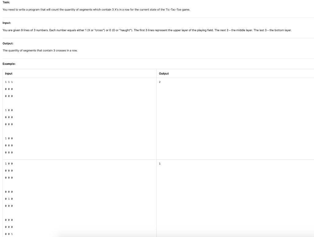 Solved Task: You need to write a program that will count the | Chegg.com