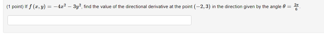 Solved If f(x,y)=−4x2−3y2f(x,y)=−4x2−3y2, find the value of | Chegg.com