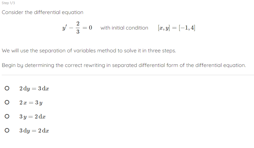 Solved Consider the differential equation Solve the | Chegg.com