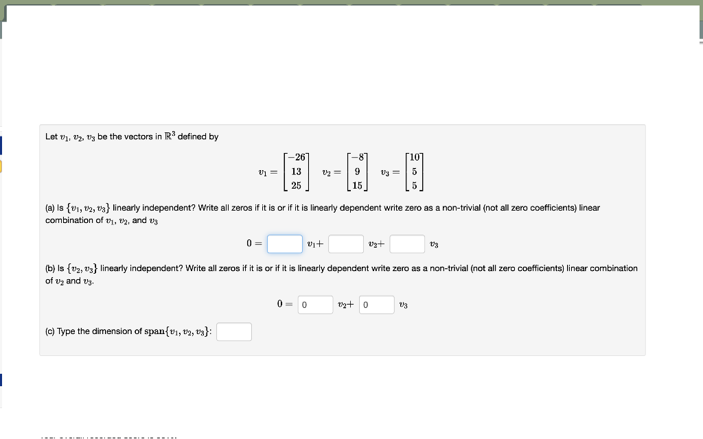 Solved Linear Algebra Help How Do I Determine What The 4505