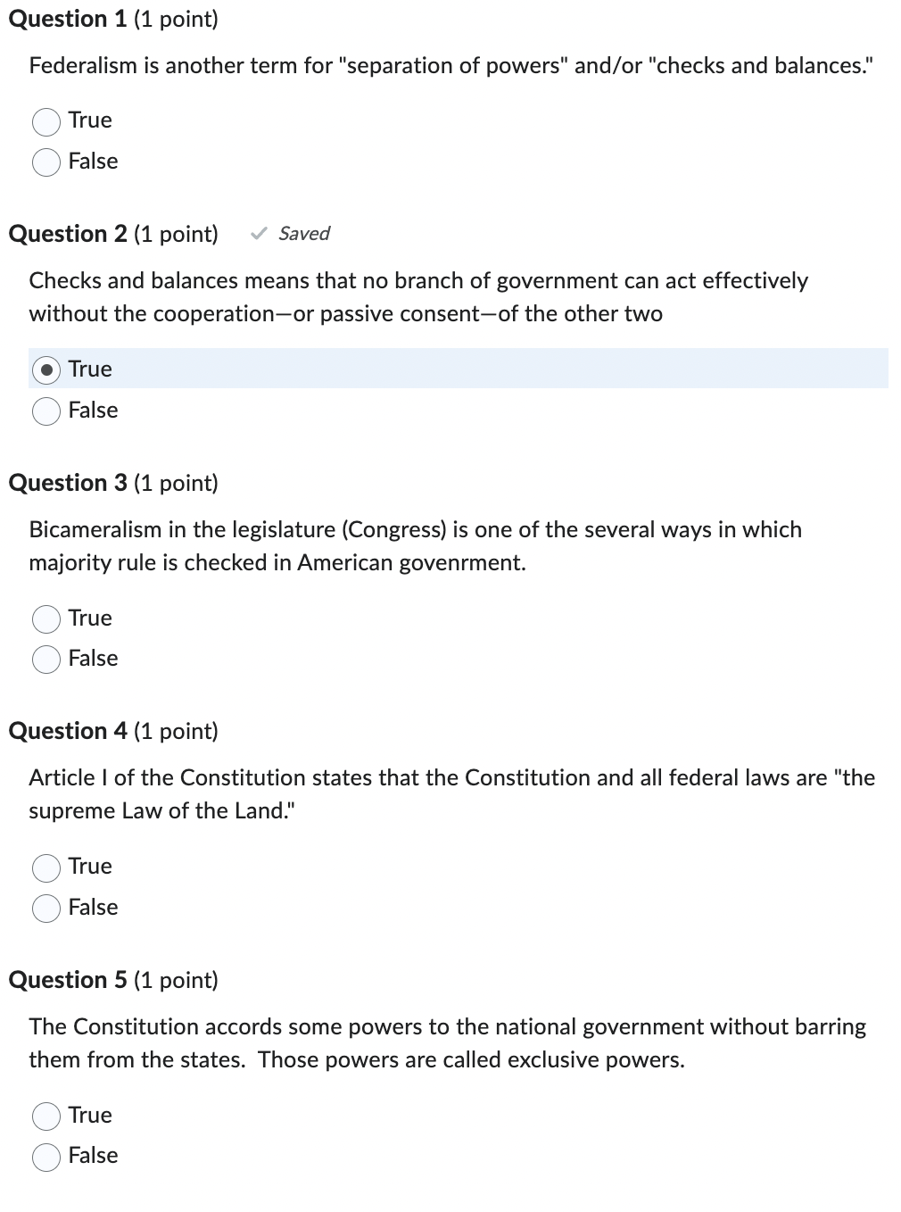 Federalism is another term for 