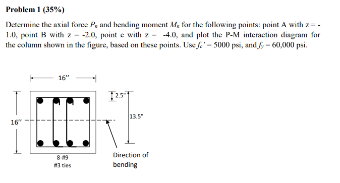 Solved Determine the axial force Pn and bending moment Mn | Chegg.com