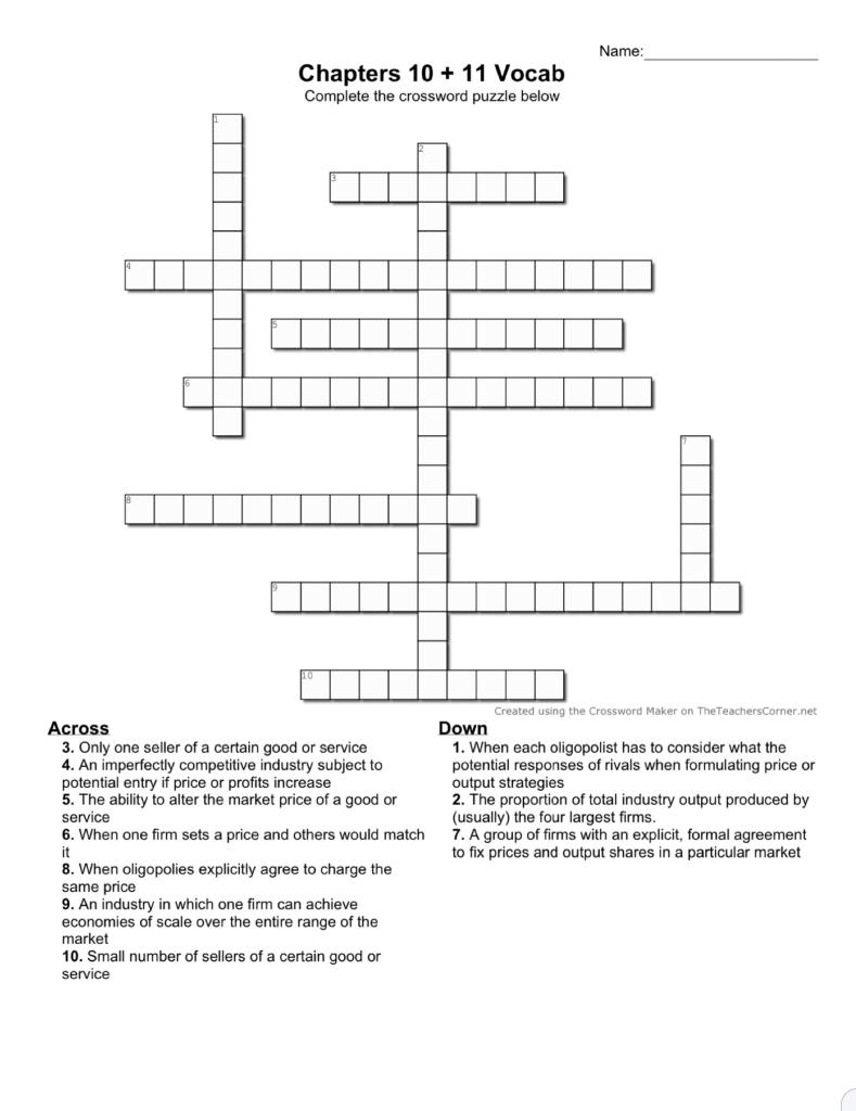 Crossword Puzzle 11 – The Unemployed Philosophers Guild