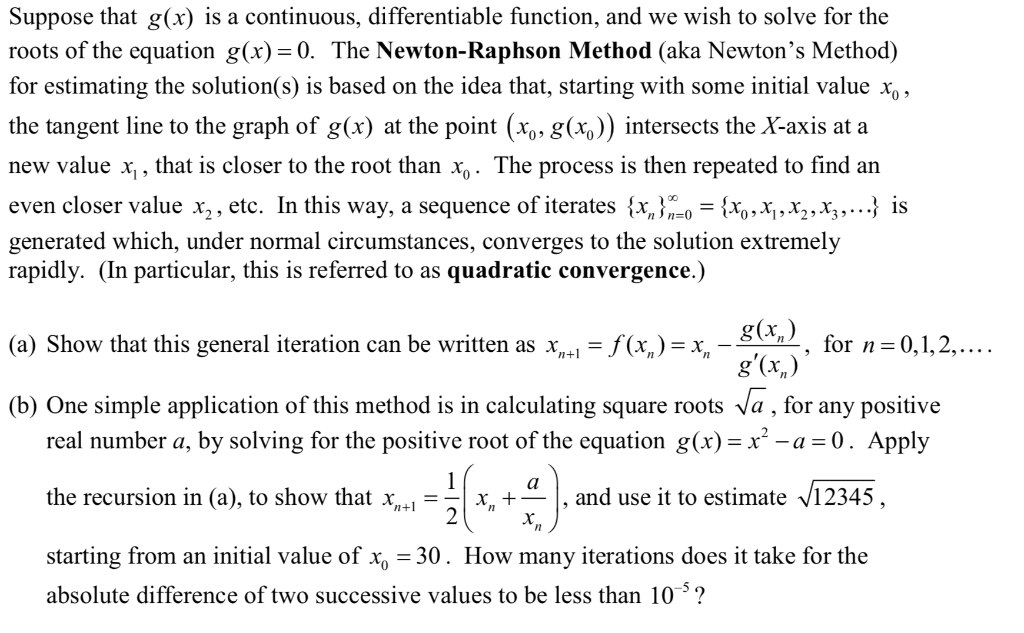 Solved Suppose that g(x) is a continuous, differentiable | Chegg.com