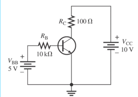 Solved Consider a transistor circuit as shown in figure | Chegg.com