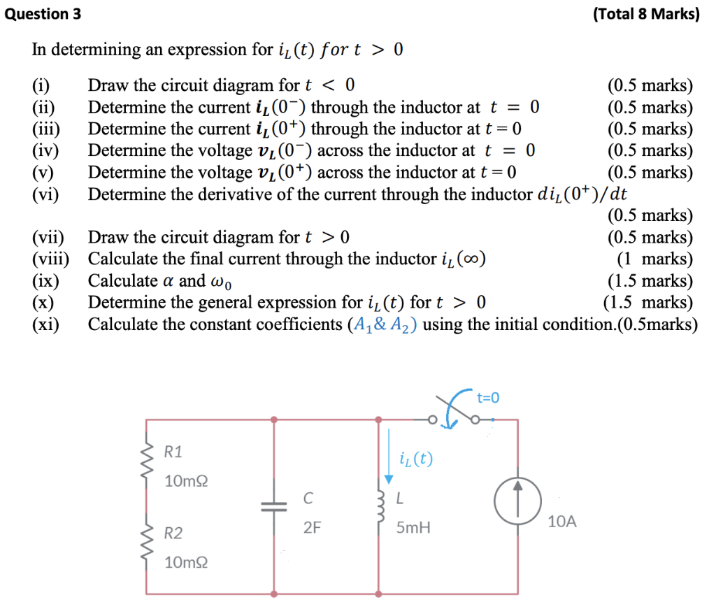 Solved Question 3 (Total 8 Marks) In determining an | Chegg.com
