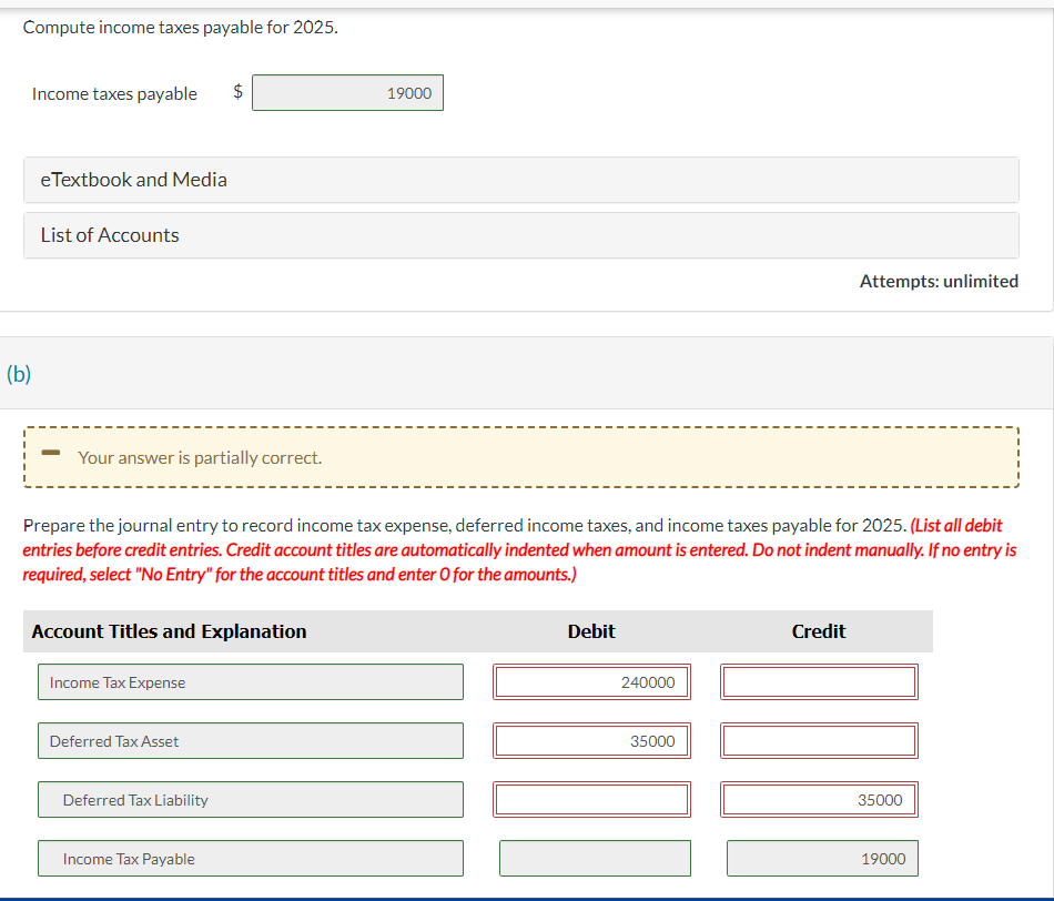 Solved deferred tax liability jan 1 2025 20,000deferred tax