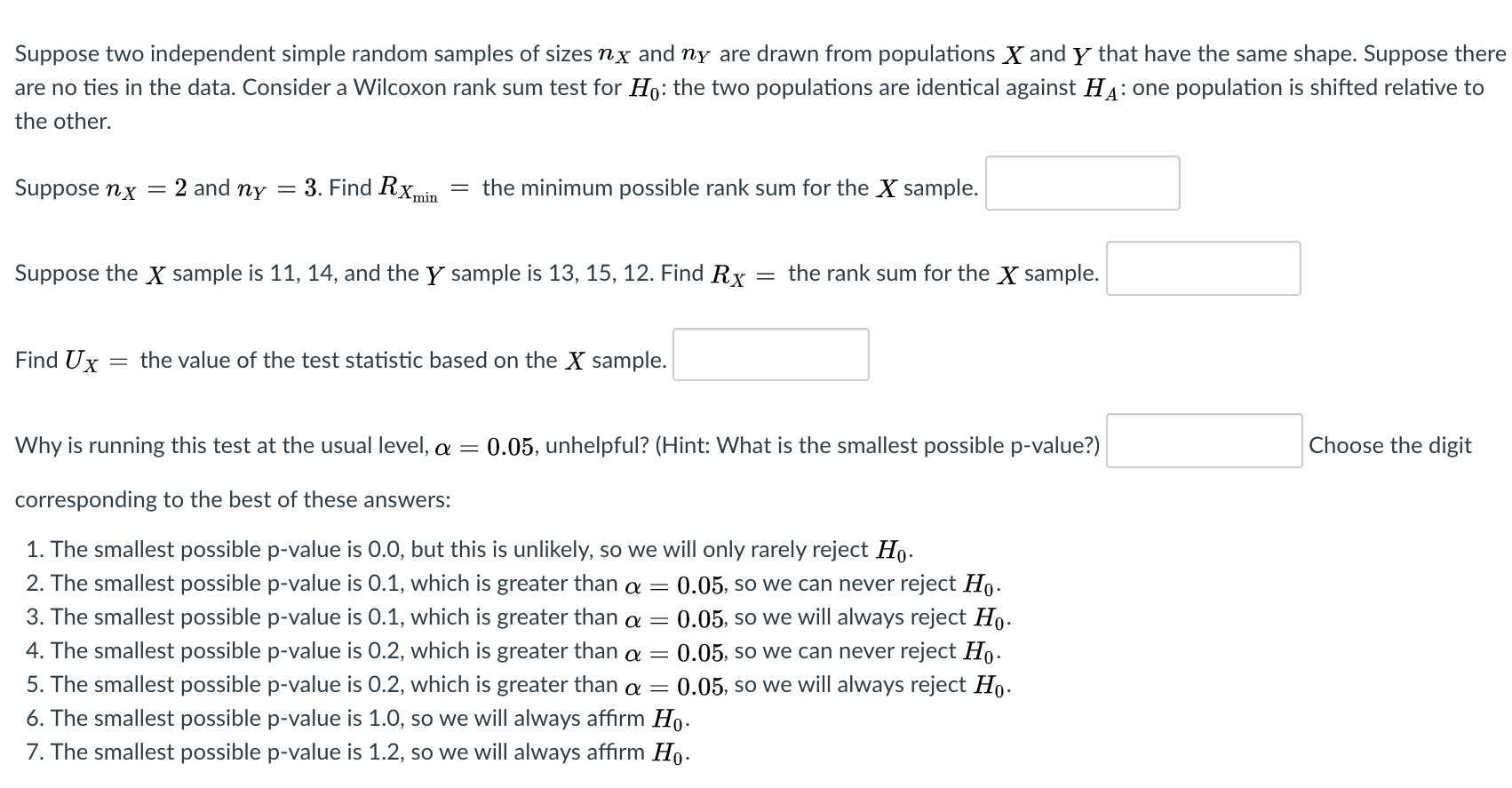 Solved Suppose Two Independent Simple Random Samples Of 5027