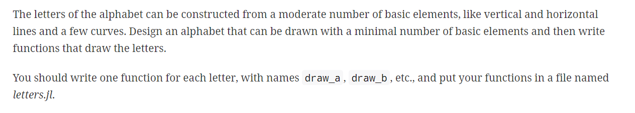 Solved The letters of the alphabet can be constructed from a | Chegg.com