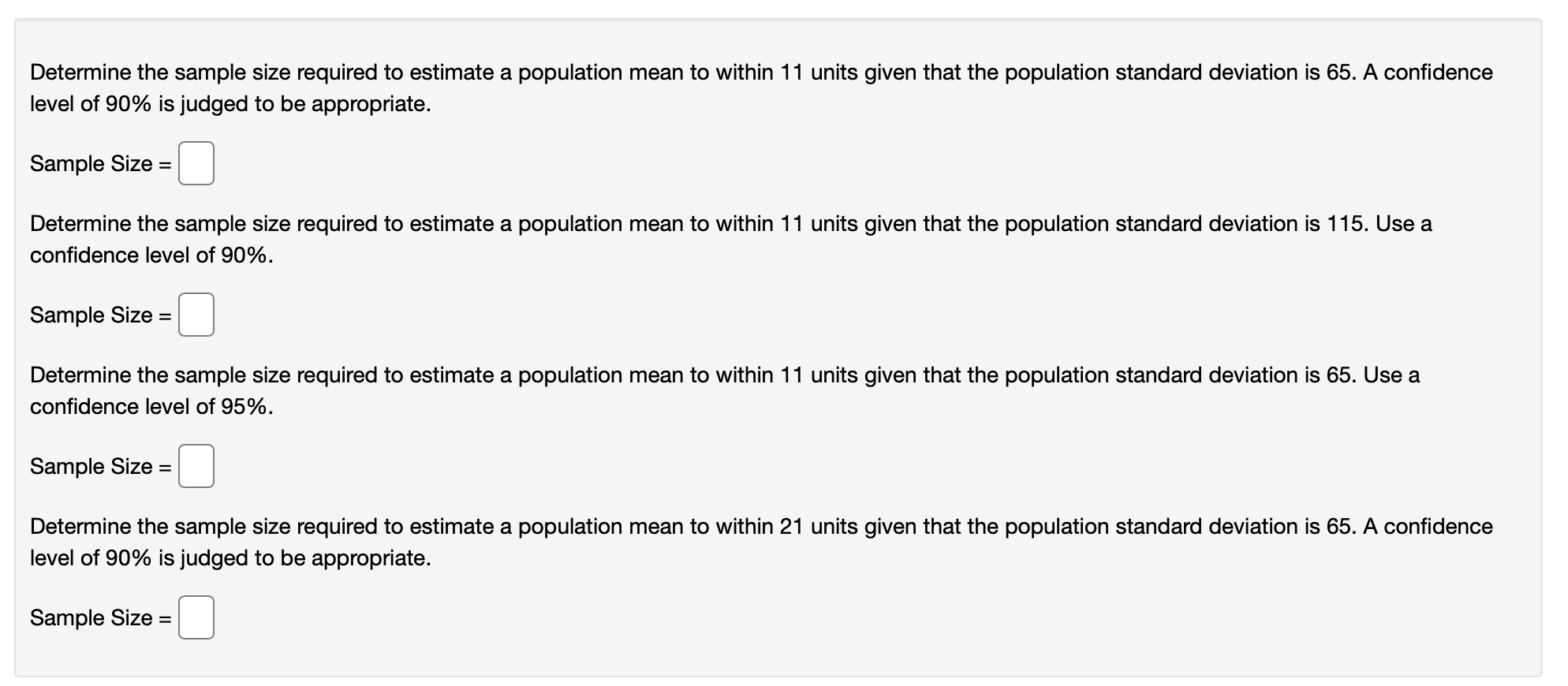 Solved Determine The Sample Size Required To Estimate A | Chegg.com