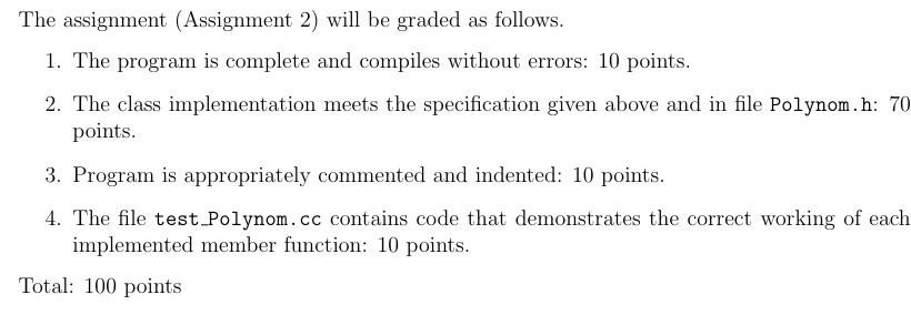 Solved In this assignment you will implement and test a C++ | Chegg.com