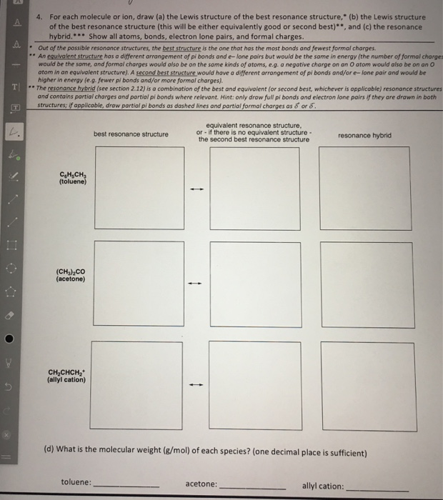 Solved For each molecule or ion draw (a) the Lewis Chegg com