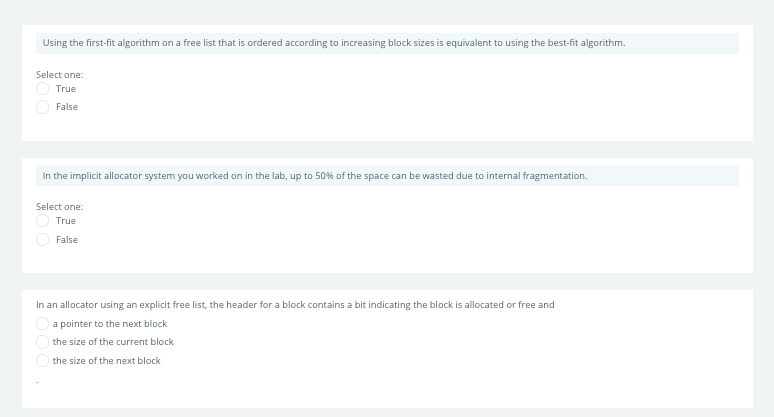 Solved Using the first-fit algorithm on a free list that is | Chegg.com