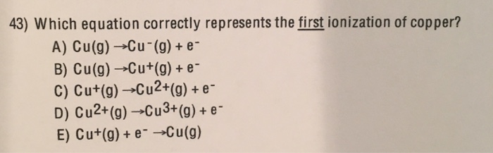 Solved Which equation correctly represents the first | Chegg.com