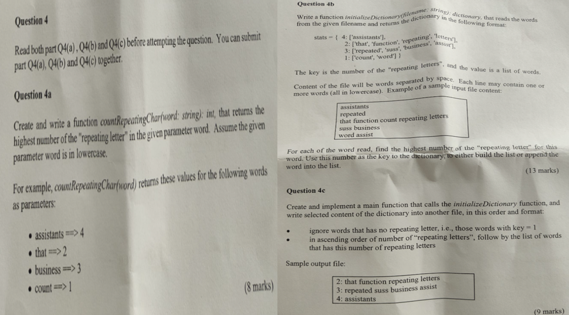 Solved Question 4 Read Both Part Q4(a),Q4(b) And Q4(c) | Chegg.com