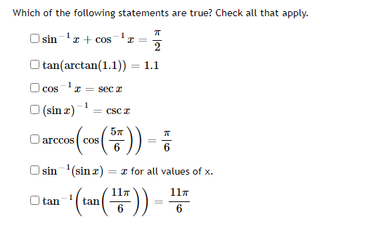 Solved T Which of the following statements are true? Check | Chegg.com