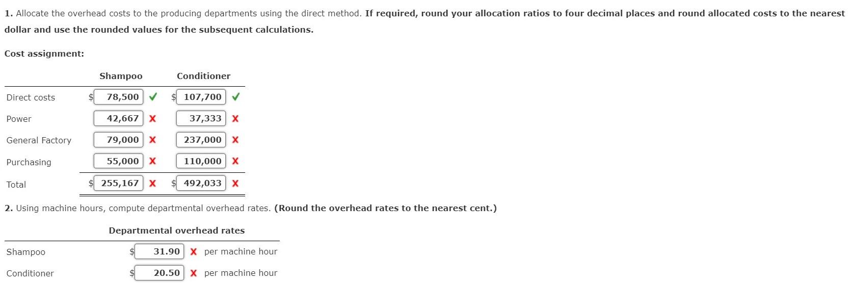Solved Direct Method and Overhead Rates Jasmine Company | Chegg.com