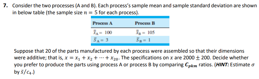 Solved 7. Consider The Two Processes (A And B). Each | Chegg.com