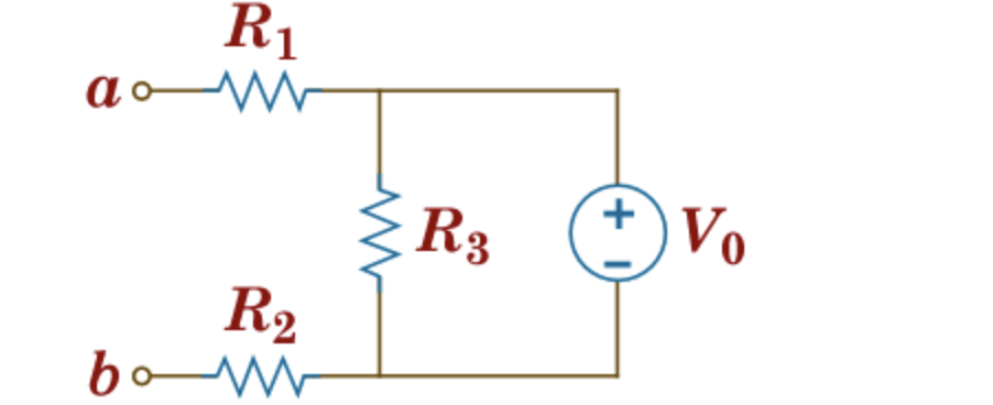 Solved v0 = 20 volts, R1=5 ohms, R2= 5 ohms, R3= 2 ohms Find | Chegg.com