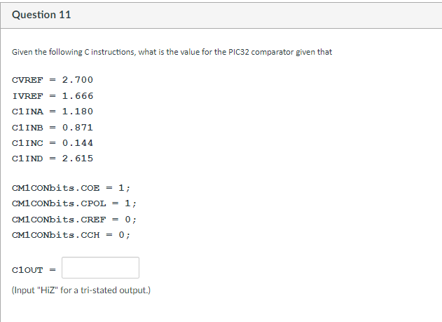 Solved Given the following C instructions, what is the value | Chegg.com