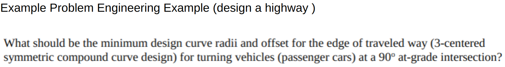 Solved Example Problem Engineering Example (design a | Chegg.com