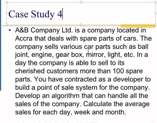 Solved Case Study 4 • A&B Company Ltd. Is A Company Located | Chegg.com